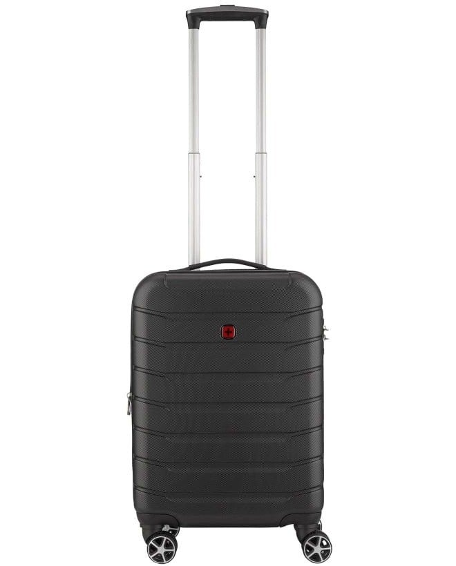 Wenger Vaiana 56 Cm Small 4-Double Wheeled Hardside Expandable Cabin Luggage Trolley - Black - Image 1
